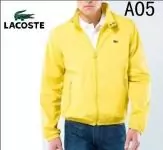 pas cher lacoste veste mode hommes 2019U fermeture eclair col haut a05 jaune